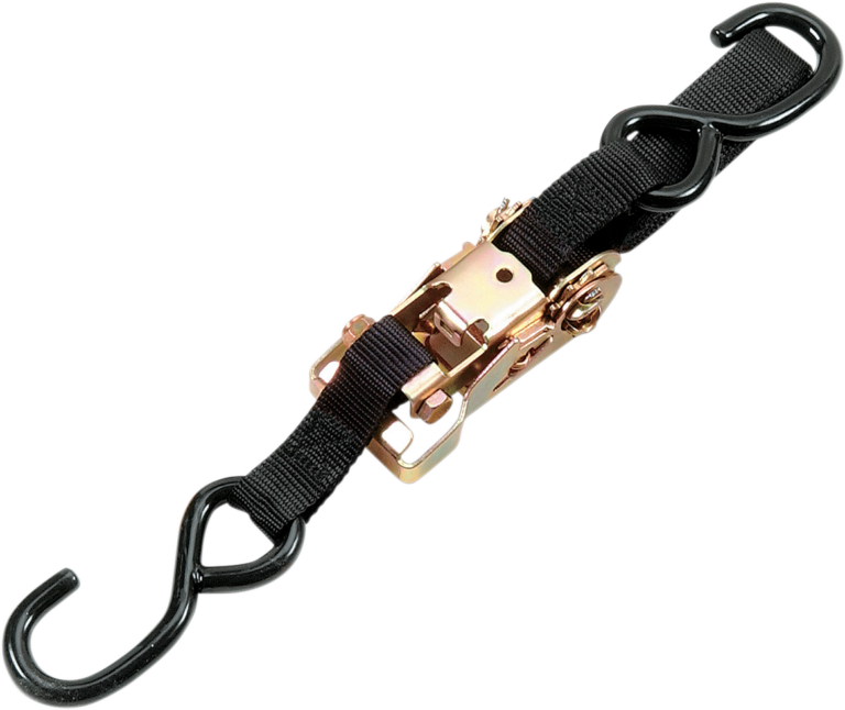 PARTS UNLIMITED - Heavy-Duty Ratchet Tie-Down - 1" x 6' - Black