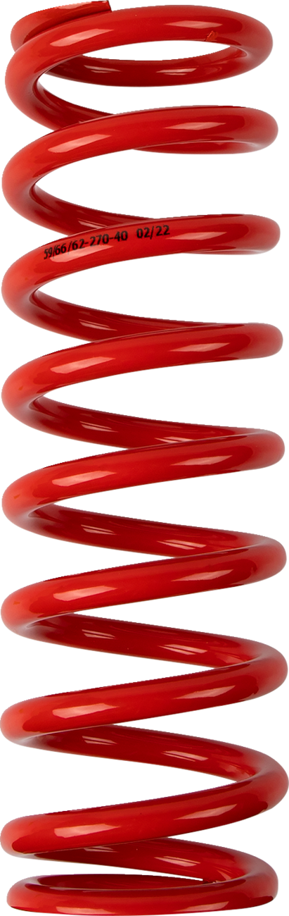 MOOSE OFFROAD - Shock Spring - 59/62 mm OD - 40 n/mm - Red