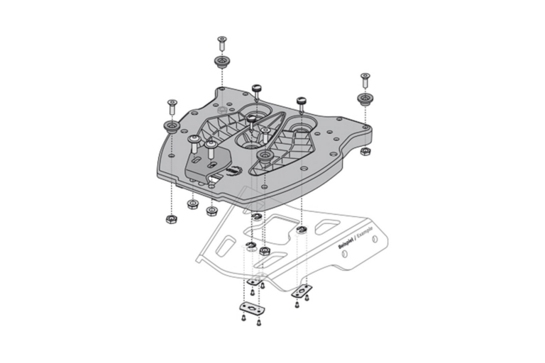 SW-MOTECH - Adapter Plate for ALU-RACK