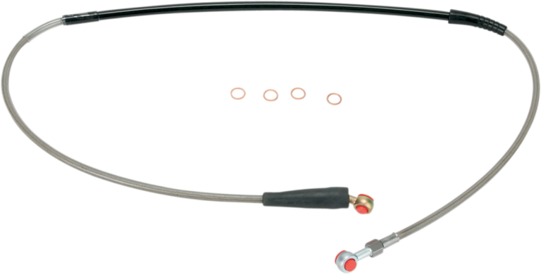 MOOSE OFFROAD - Brake Line - Front - Stainless Steel - Honda