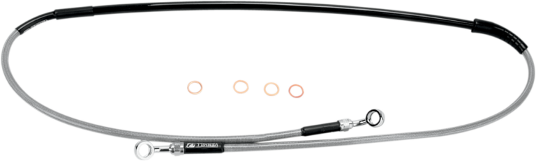 MOOSE OFFROAD - Brake Line - Front - Stainless Steel - Kawasaki/Suzuki