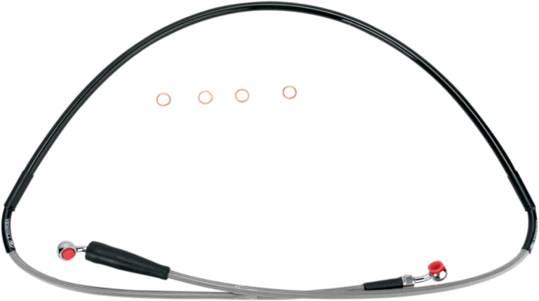 MOOSE OFFROAD - Brake Line - Front - Stainless Steel - Suzuki DR-Z 400 SM