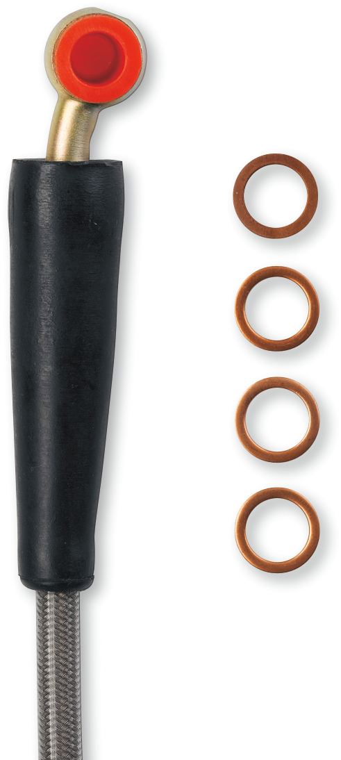 MOOSE OFFROAD - Brake Line - Front - Stainless Steel - Honda CRF
