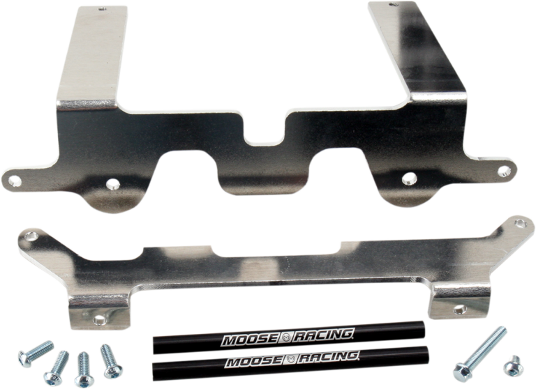 MOOSE OFFROAD - Radiator Braces - Silver - Yamaha