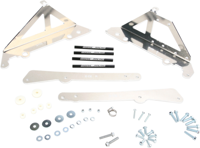 MOOSE OFFROAD - Radiator Braces - Silver - Husqvarna