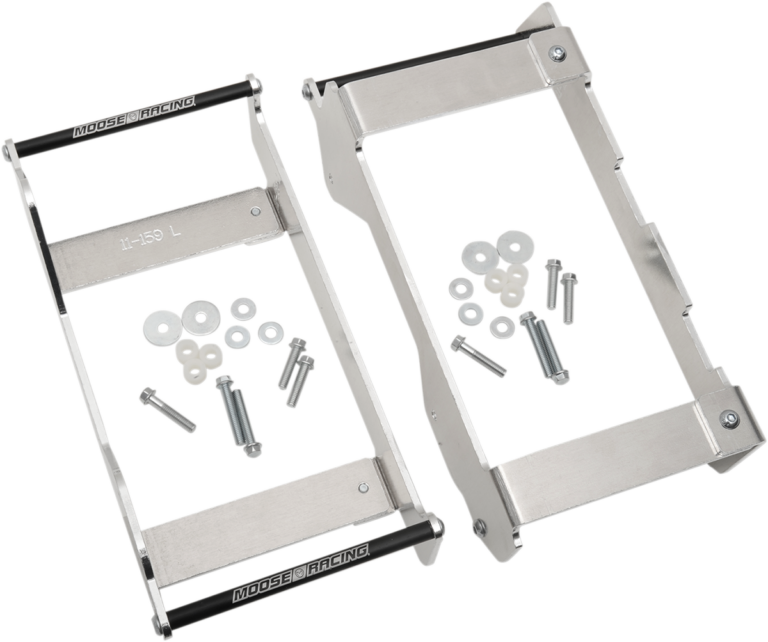 MOOSE OFFROAD - Radiator Braces - Silver - Yamaha
