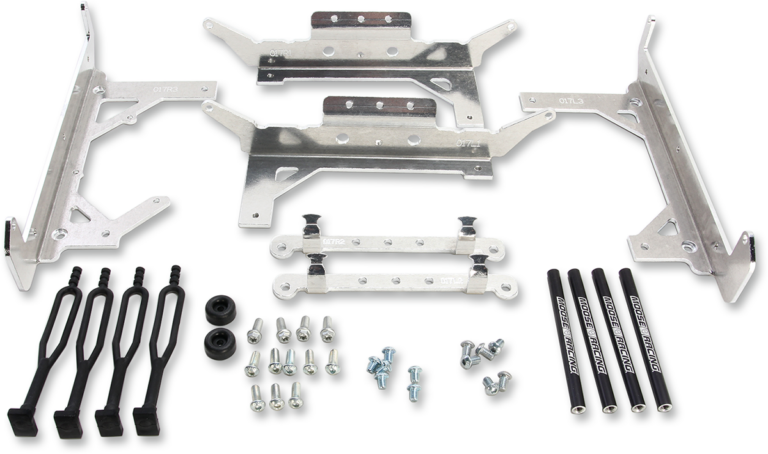 MOOSE OFFROAD - Radiator Braces - Silver - Husqvarna/KTM