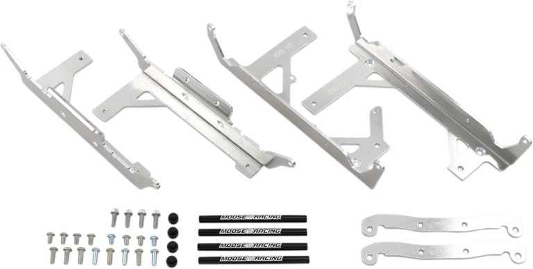 MOOSE OFFROAD - Radiator Braces - Silver - Gas Gas/Husqvarna/KTM