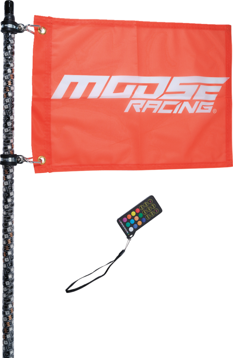 MOOSE OFFROAD - 3' Whip Light - RGB - Black - Chase