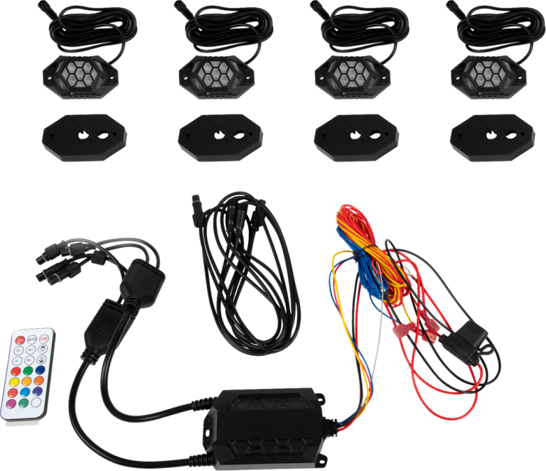 MOOSE OFFROAD - Rock Light Kit - RGB - 4 Pods