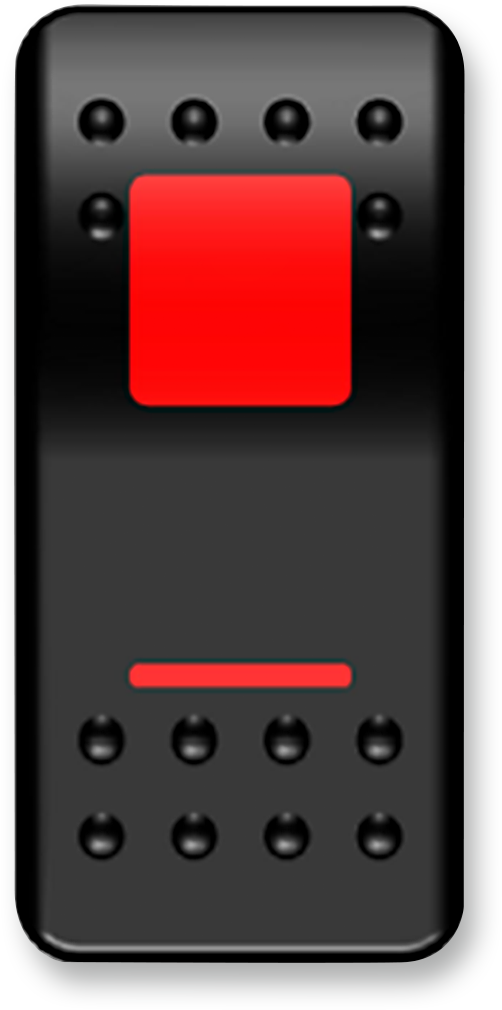 MOOSE OFFROAD - Rocker Switch - On/Off - Red