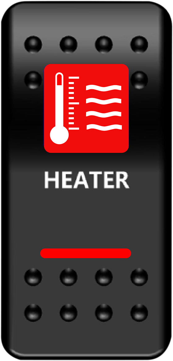 MOOSE OFFROAD - Rocker Switch - Heater - Red