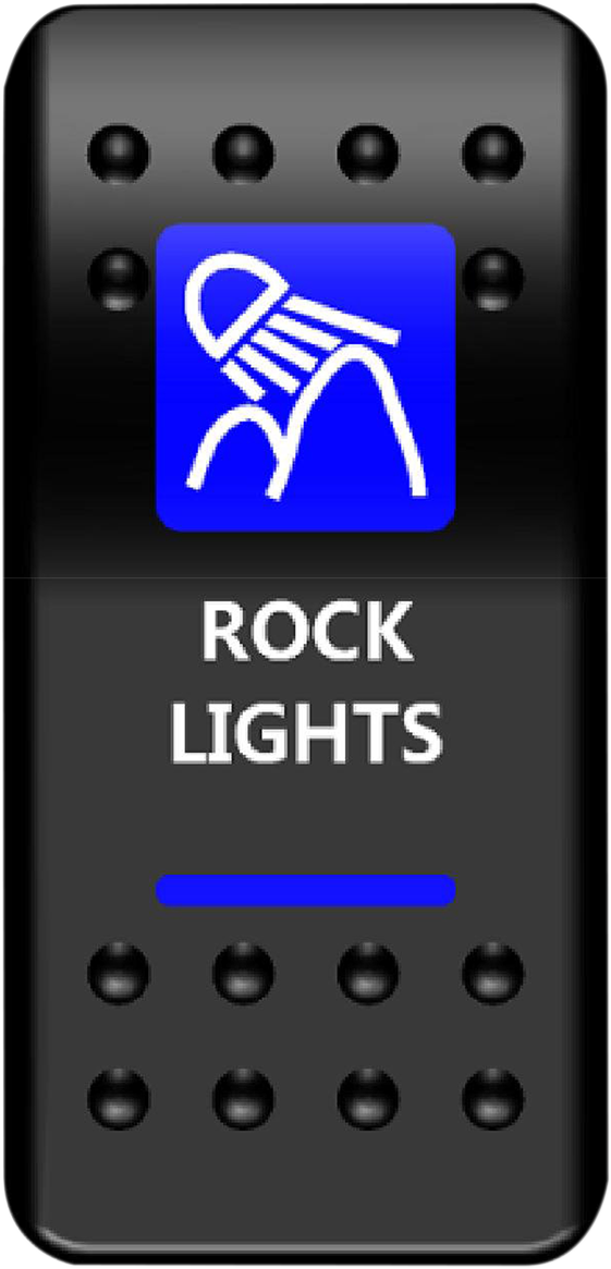 MOOSE OFFROAD - Rocker Switch - Rock Lights - Blue