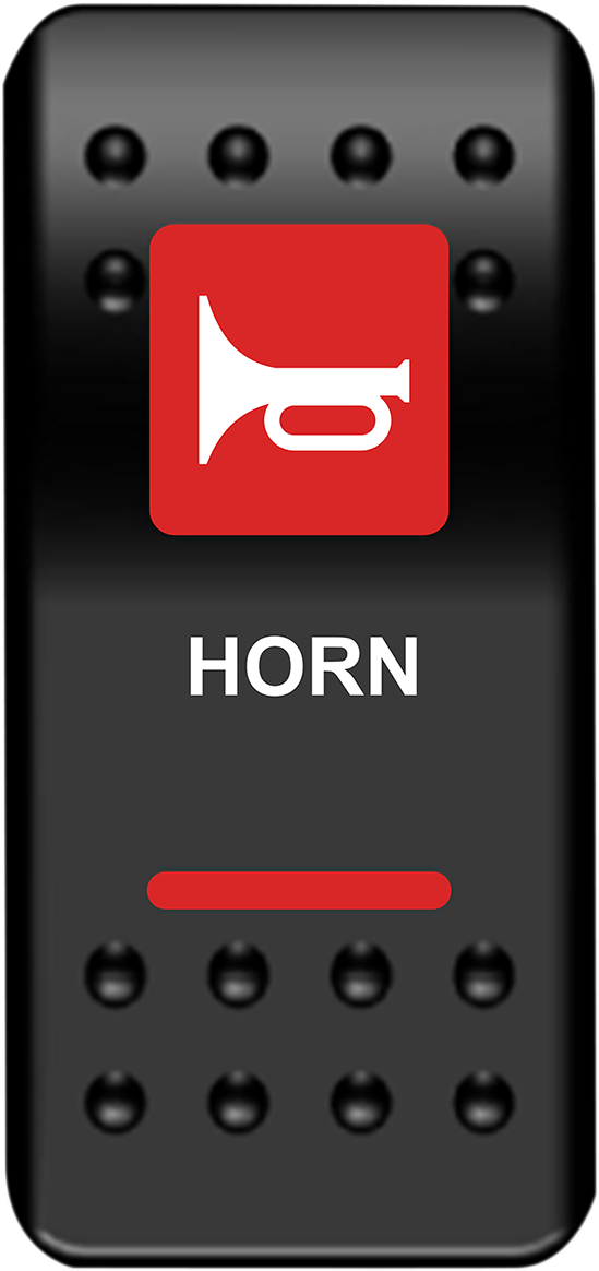 MOOSE OFFROAD - Rocker Switch - Horn - Red