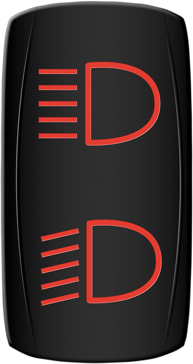 MOOSE OFFROAD - Rocker Switch - Hi/Lo Beam - Red