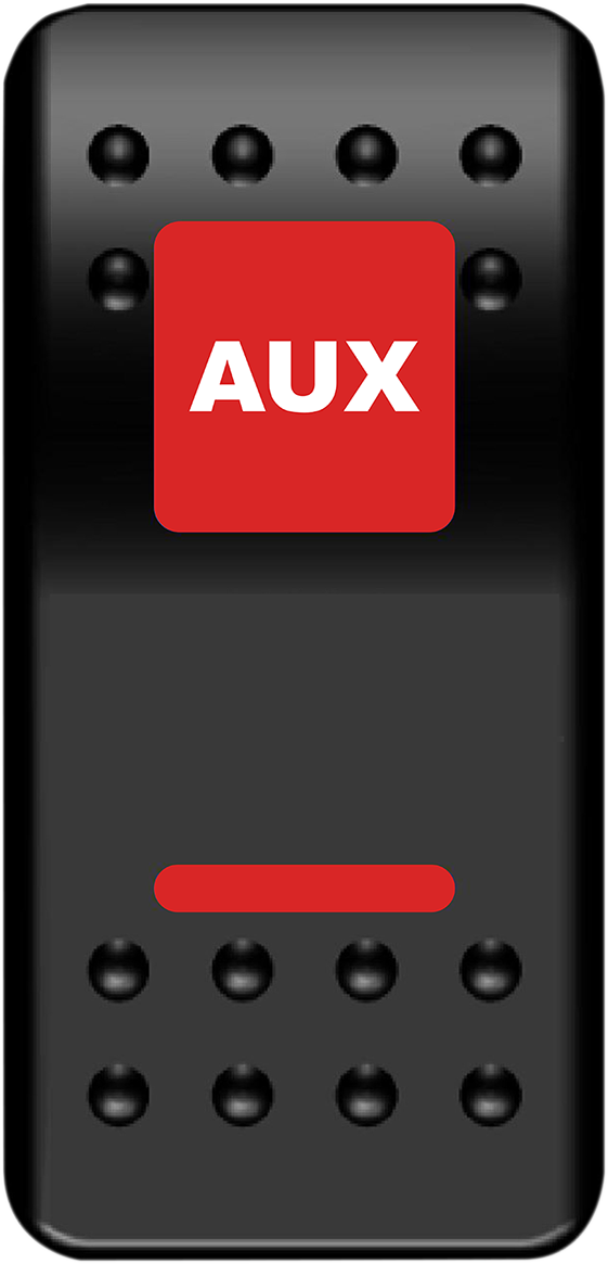 MOOSE OFFROAD - Rocker Switch - Auxilary Power - Red