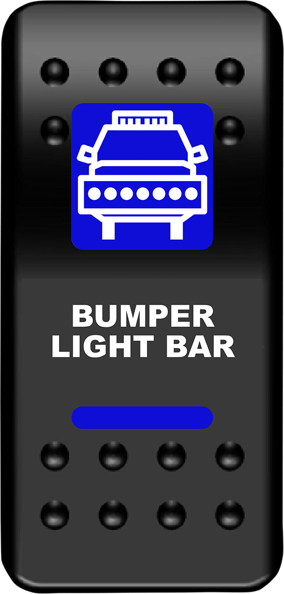 MOOSE OFFROAD - Rocker Switch - Bumper Light Bar - Blue