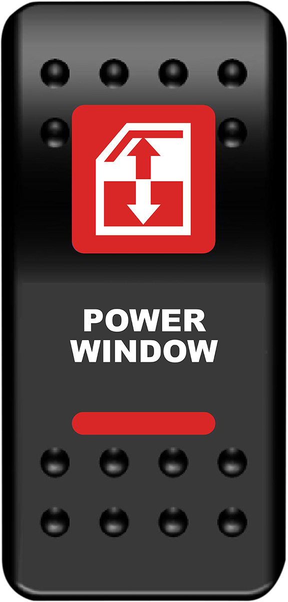 MOOSE OFFROAD - Rocker Switch - Power Window - Red