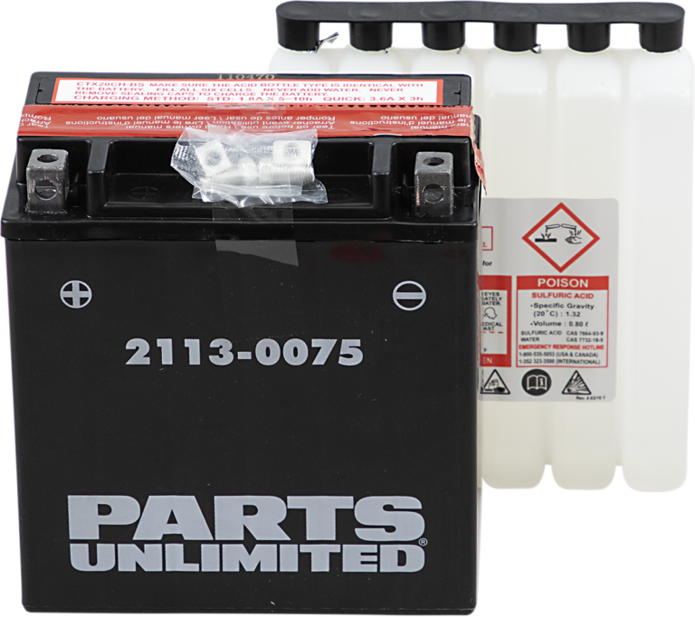 PARTS UNLIMITED - AGM Battery - YTX20CHBS .80 L