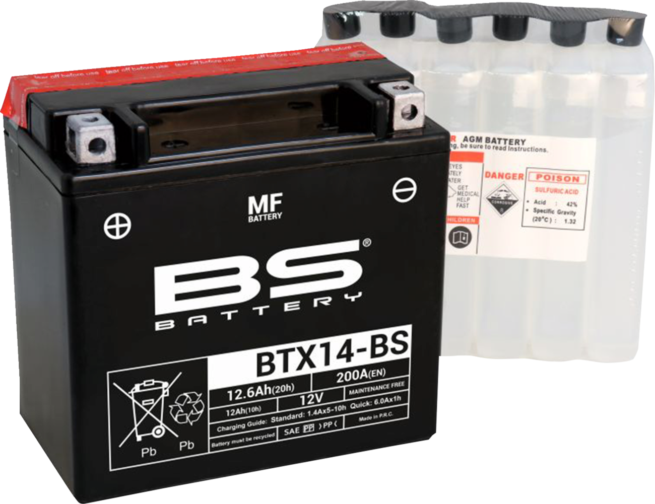 BS BATTERY - Battery - BTX9-BS (YTX) - Image 2