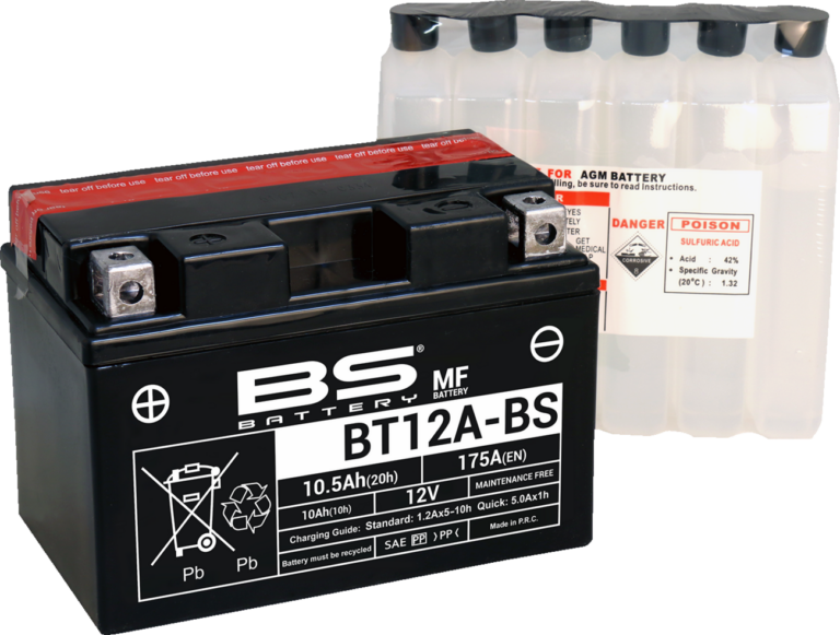 BS BATTERY - Battery - BT12A-BS (YT)