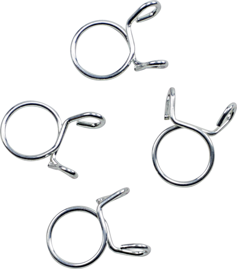 ALL BALLS - Refill Clamp Kit - Fuel Line/Wire - Parallel Ear - Silver - 14.3 mm - 4 Pack