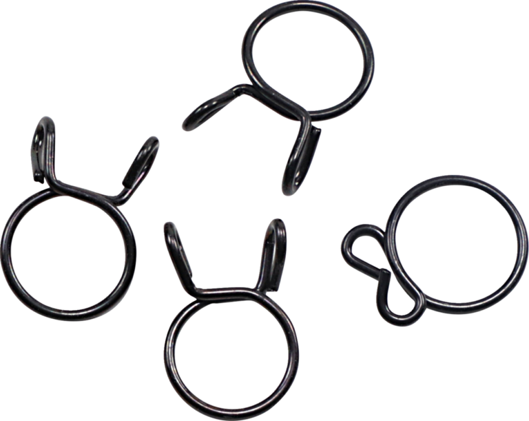 ALL BALLS - Refill Clamp Kit - Fuel Line/Wire - Parallel Ear - Black - 15.2 mm - 4 Pack