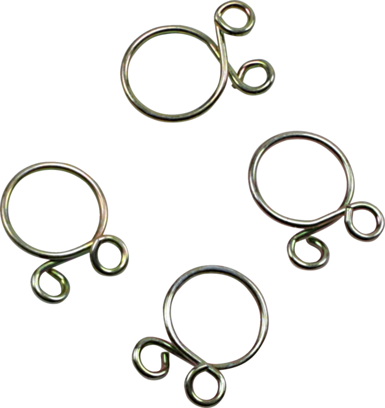 ALL BALLS - Refill Clamp Kit - Fuel Line/Wire - Flat Ear - Gold - 10.8 mm - 4 Pack