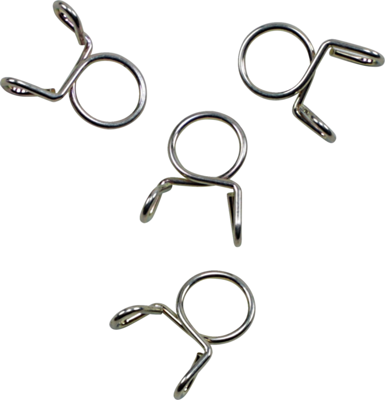 ALL BALLS - Refill Clamp Kit - Fuel Line/Wire - Parallel Ear - Gold - 9 mm - 4 Pack