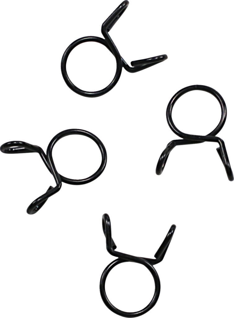 ALL BALLS - Refill Clamp Kit - Fuel Line/Wire - Parallel Ear - Black - 10.3 mm - 4 Pack
