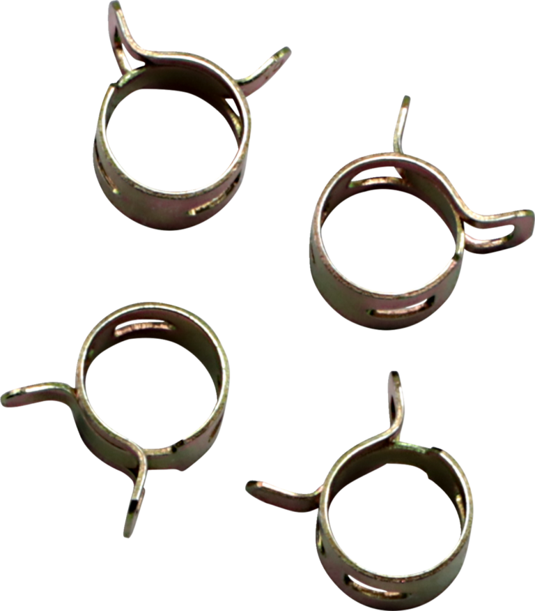 ALL BALLS - Refill Clamp Kit - Fuel Line/Band - Parallel Ear - Gold - 10.4 mm - 4 Pack