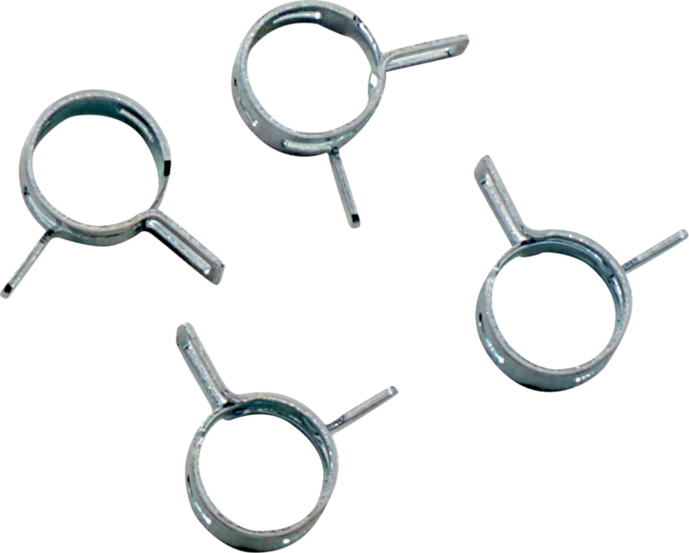 ALL BALLS - Refill Clamp Kit - Fuel Line/Band - Parallel Ear - Silver - 10 mm - 4 Pack