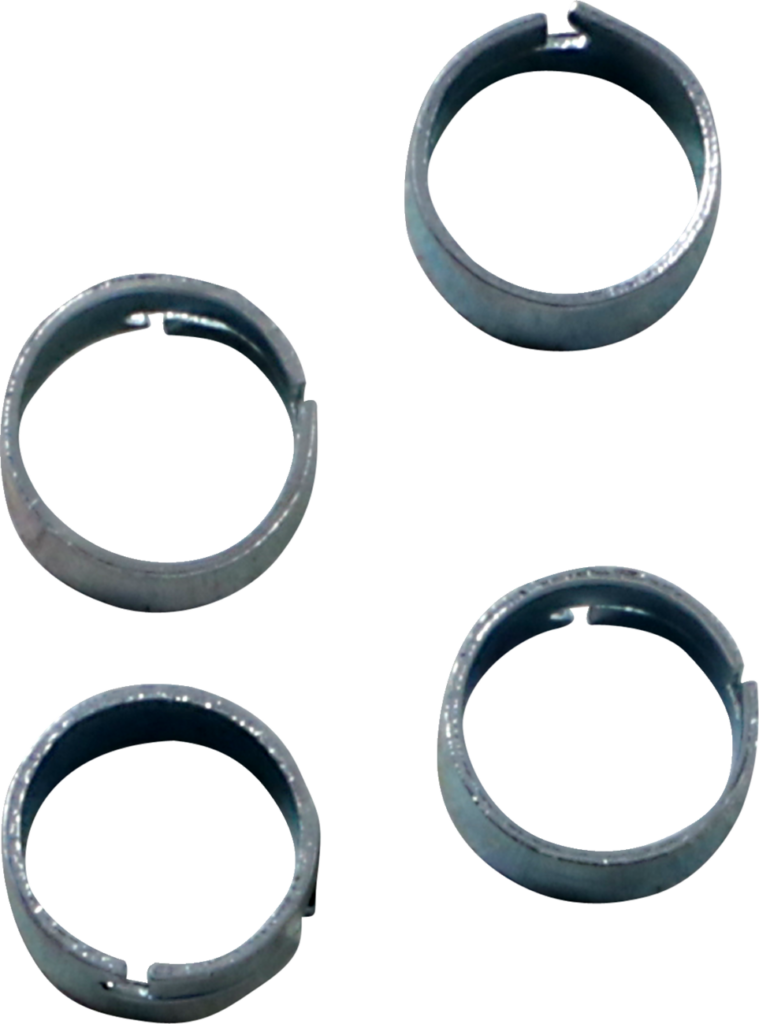 ALL BALLS - Refill Clamp Kit - Fuel Line/Band - Earless - Silver - 10 mm - 4 Pack