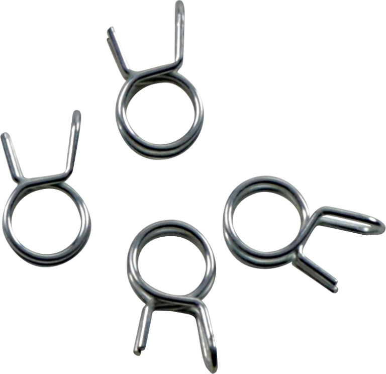 ALL BALLS - Refill Clamp Kit - Fuel Line/Wire - Parallel Ear - Silver - 9.2 mm - 4 Pack