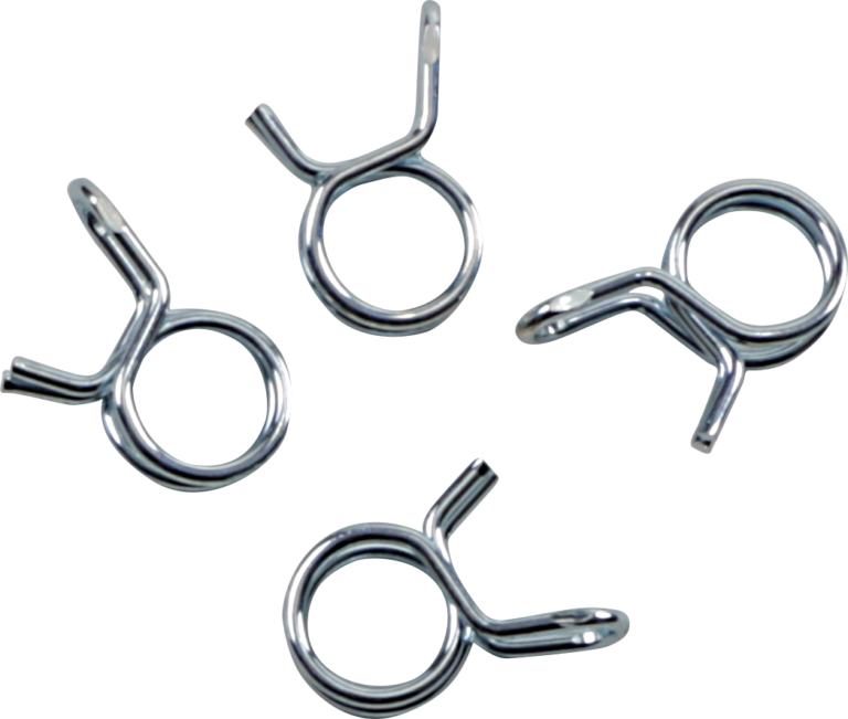 ALL BALLS - Refill Clamp Kit - Fuel Line/Wire - Parallel Ear - Silver - 10.1 mm - 4 Pack