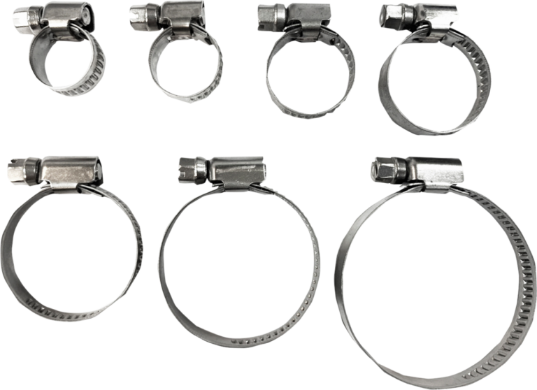PARTS UNLIMITED - Hose Clamps - Embossed - 8-12 mm - 10 Pack