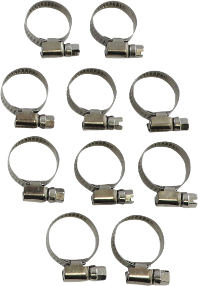 PARTS UNLIMITED - Hose Clamps - Embossed - 12-22 mm - 10 Pack