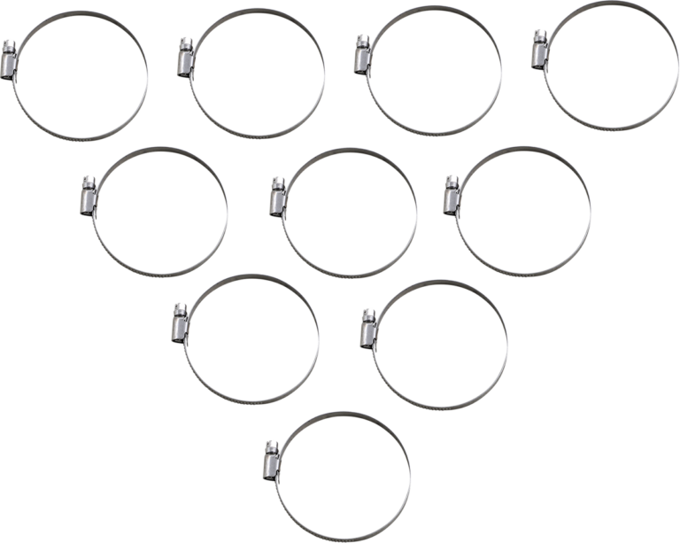 PARTS UNLIMITED - Hose Clamps - Embossed - 60-80 mm - 10 Pack