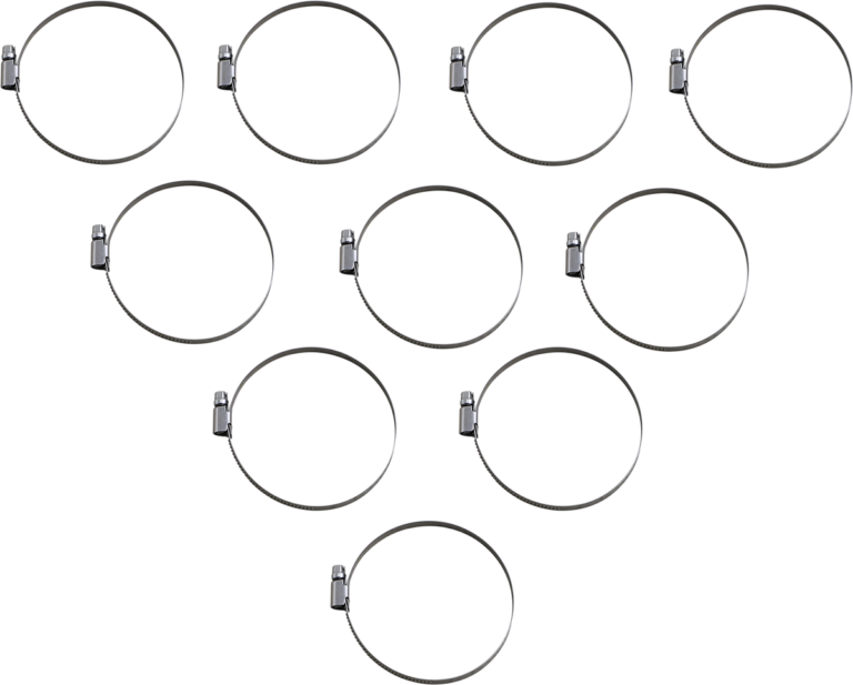 PARTS UNLIMITED - Hose Clamps - Embossed - 70-90 mm - 10 Pack