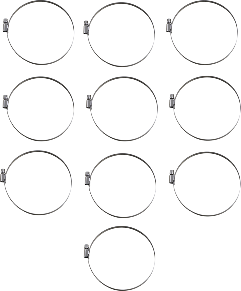 PARTS UNLIMITED - Hose Clamps - Embossed - 100-120 mm - 10 Pack