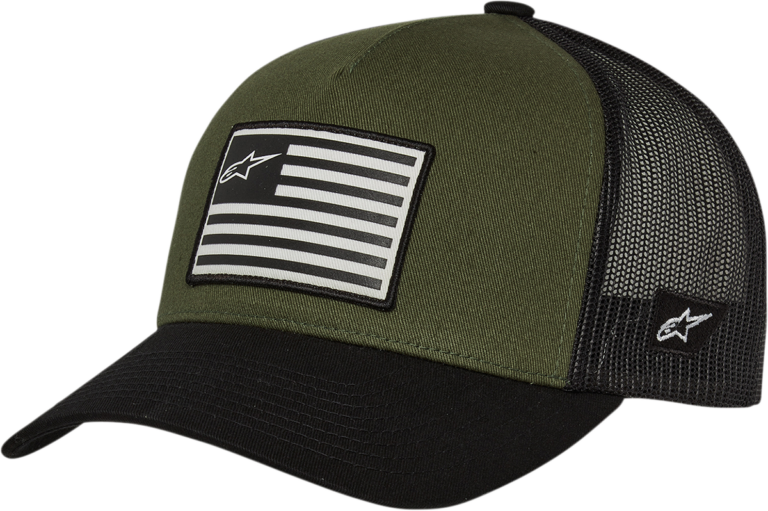 ALPINESTARS - Flag Snapback Hat - Military/Black - One Size