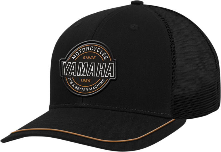 YAMAHA APPAREL - Yamaha Motorcycle Patch Hat - Black