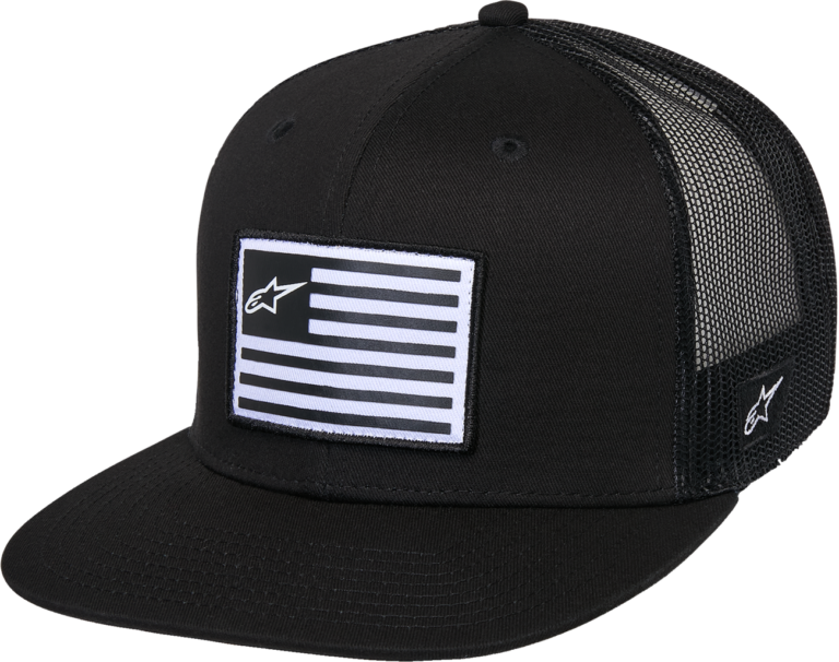 ALPINESTARS - Flag Flat Trucker Hat - Black/Black