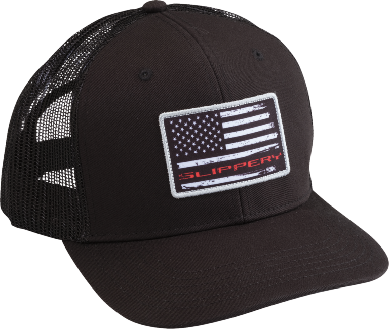 SLIPPERY - Flag Hat - Black