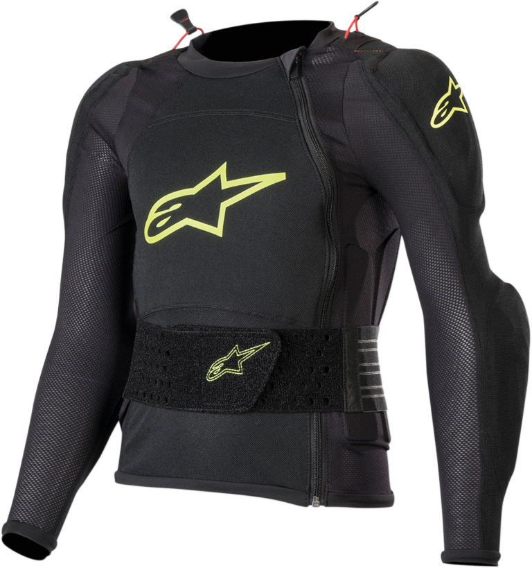 ALPINESTARS - Youth Bionic Plus Protection Jacket - Black/Fluo Yellow - Large/XL