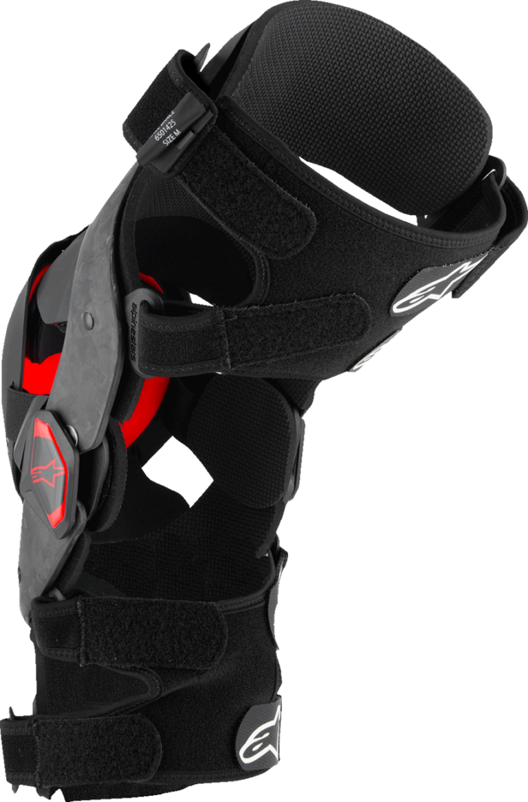 ALPINESTARS - Supertech RK-10 Plasma Knee Braces - Black/Red - Large