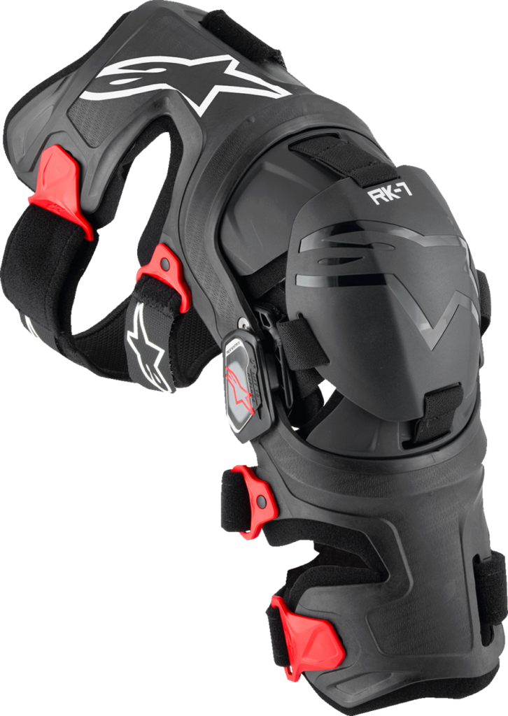 ALPINESTARS - RK-7 Plasma Knee Braces - Black/Red - XL