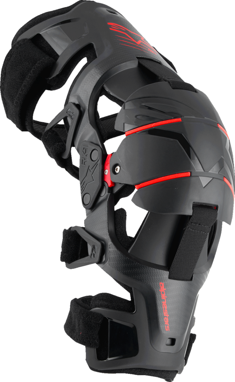 ALPINESTARS - RK-1 Plasma Knee Braces - Black/Red - S/M