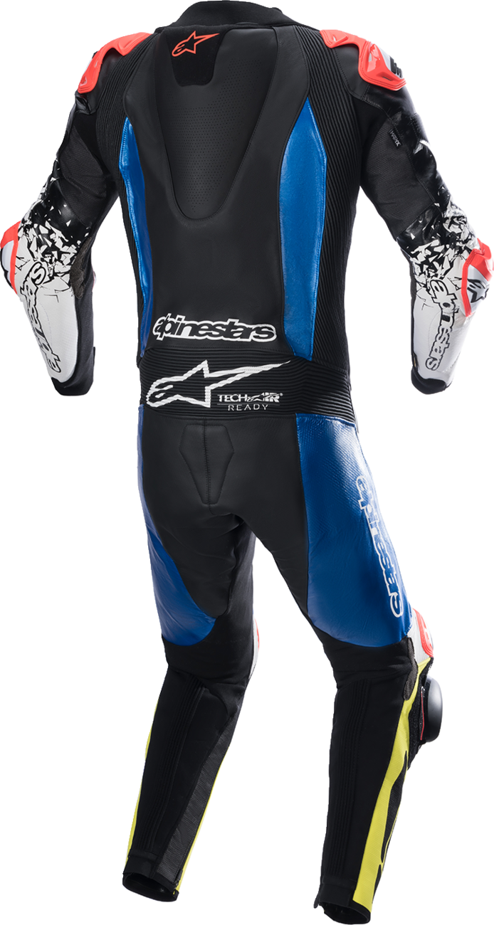 ALPINESTARS - GP Tech v4 Leather Suit - Black/Blue/Yellow Fluo - US 40 / EU 50