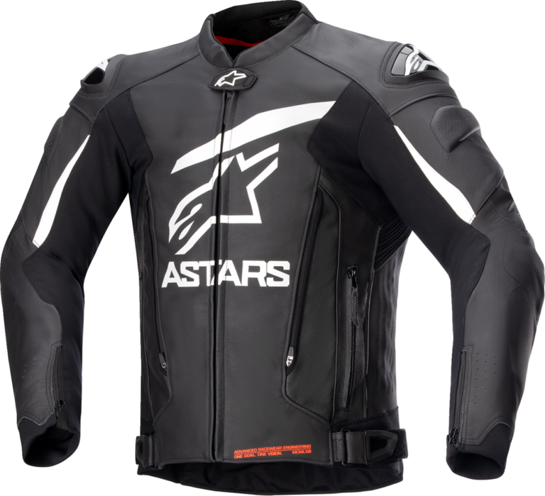 ALPINESTARS - GP Plus v4 Leather Jacket - Black/White - US 42 / EU 52